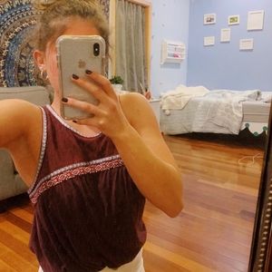 American Eagle Maroon Tank